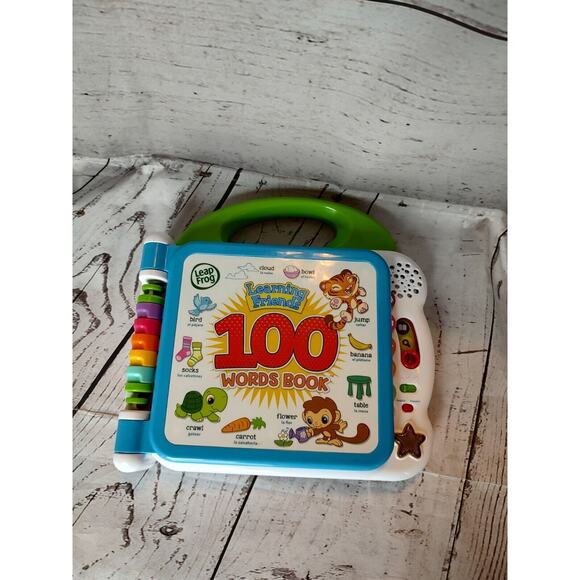 Leap Frog Learning Friends 100 Words Book - Green Bilingual - Picture 1 of 11